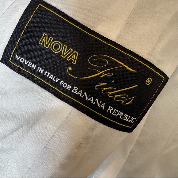 Banana Republic Light Blue Tweed Jacket Size 6 - Picture 9 of 10